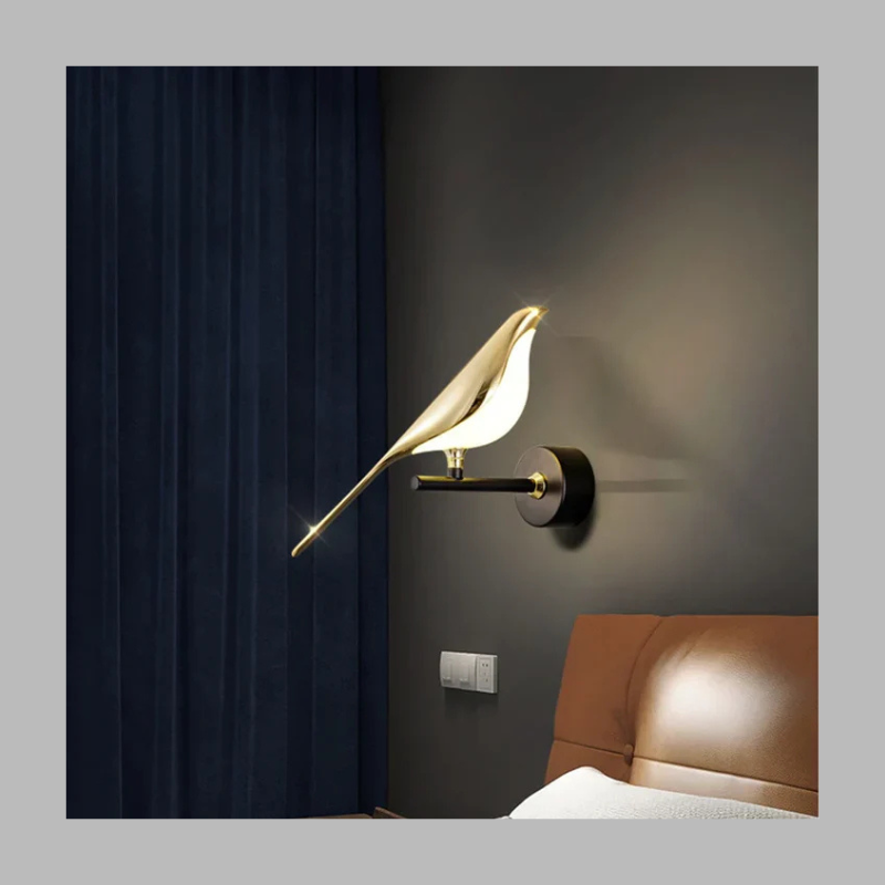 Regal Bird Wall Light – Elegant Artistic LED Wall Lamp