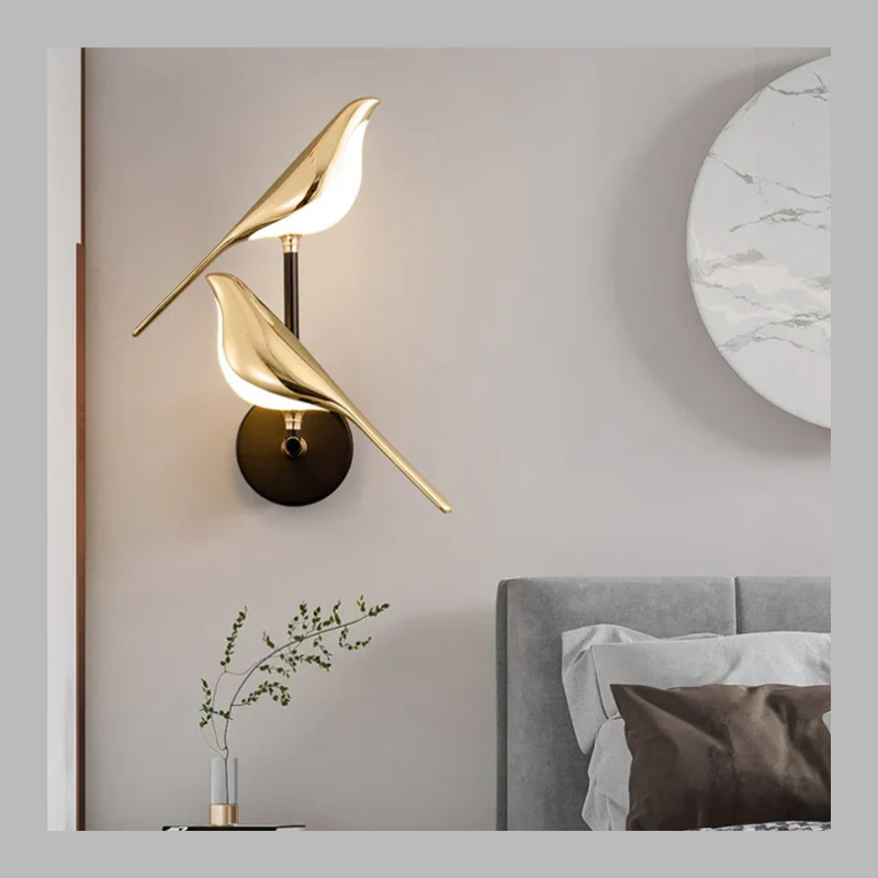 Regal Bird Wall Light – Elegant Artistic LED Wall Lamp