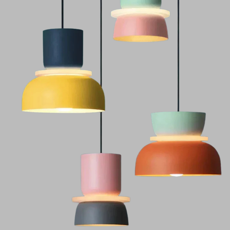 Nordic Pastel Pendant Lamp – Modern Hanging Light Fixture