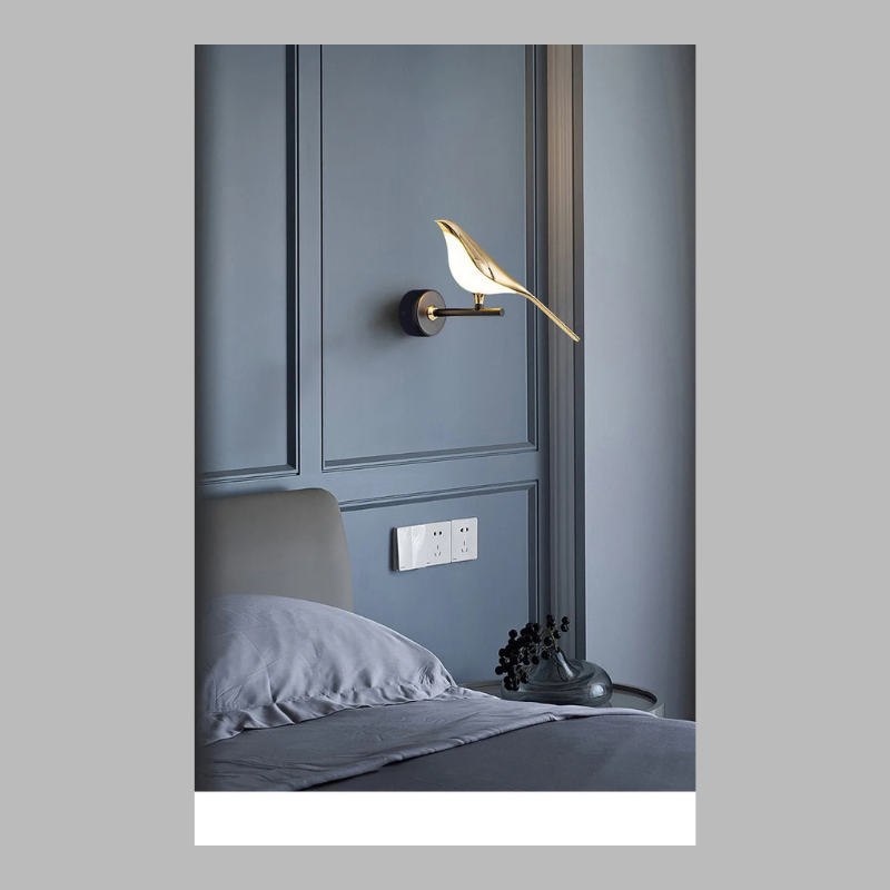 Regal Bird Wall Light – Elegant Artistic LED Wall Lamp