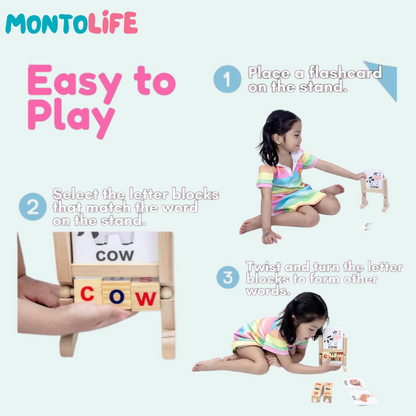 Twist & Learn Set – Interactive Letter Spinner for Spelling Practice