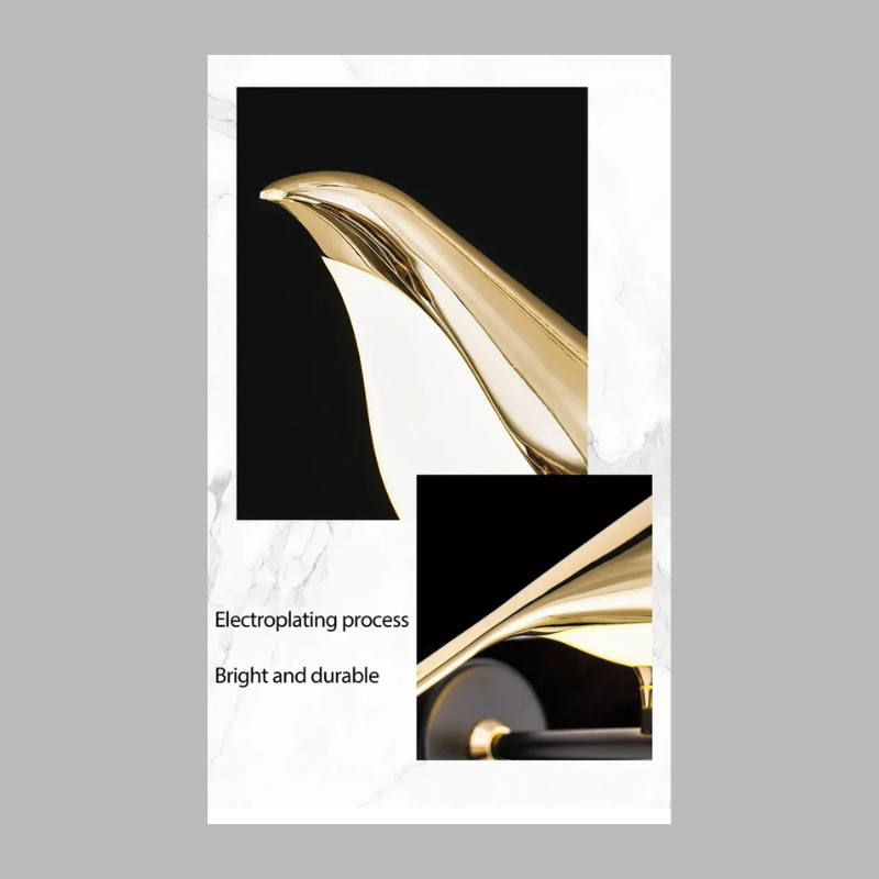 Regal Bird Wall Light – Elegant Artistic LED Wall Lamp