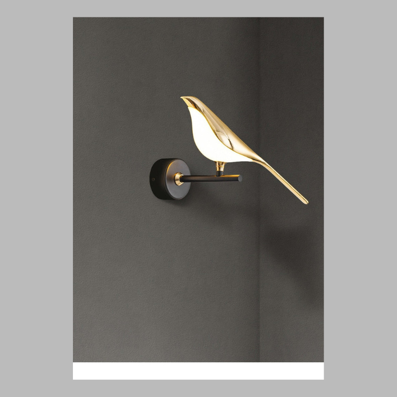 Regal Bird Wall Light – Elegant Artistic LED Wall Lamp