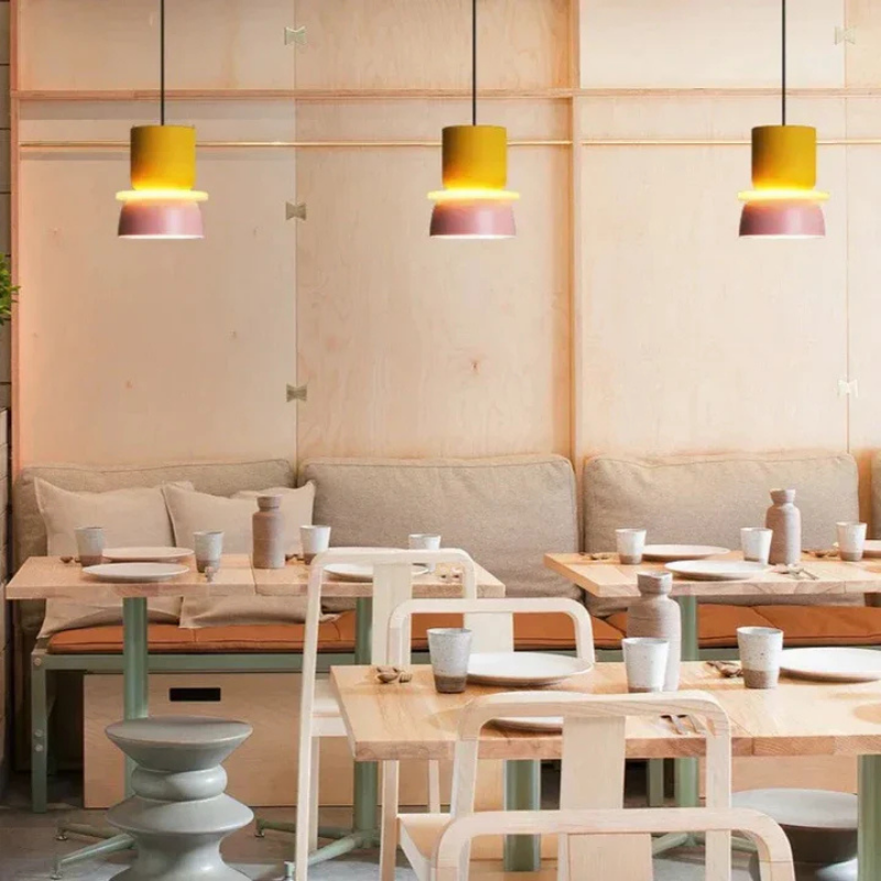 Nordic Pastel Pendant Lamp – Modern Hanging Light Fixture