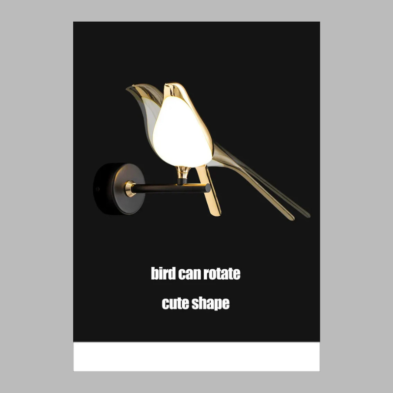 Regal Bird Wall Light – Elegant Artistic LED Wall Lamp