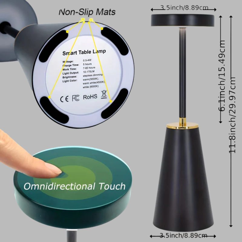 Luxury Wireless Touch Lamp – Modern LED Lighting