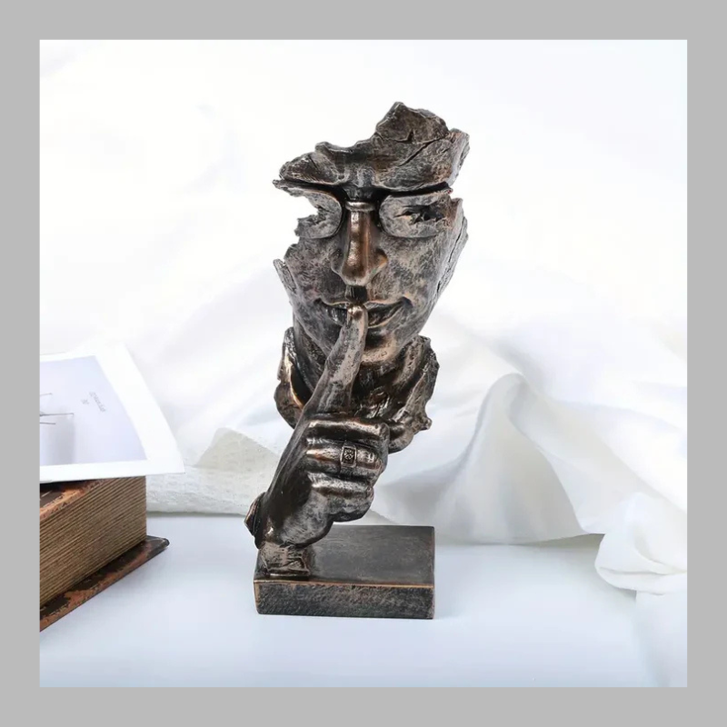 Modern Artistic Face Sculpture – Decorative Accent Piece