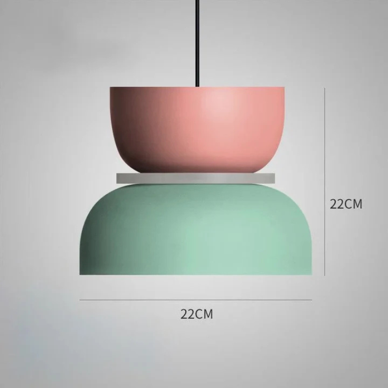 Nordic Pastel Pendant Lamp – Modern Hanging Light Fixture
