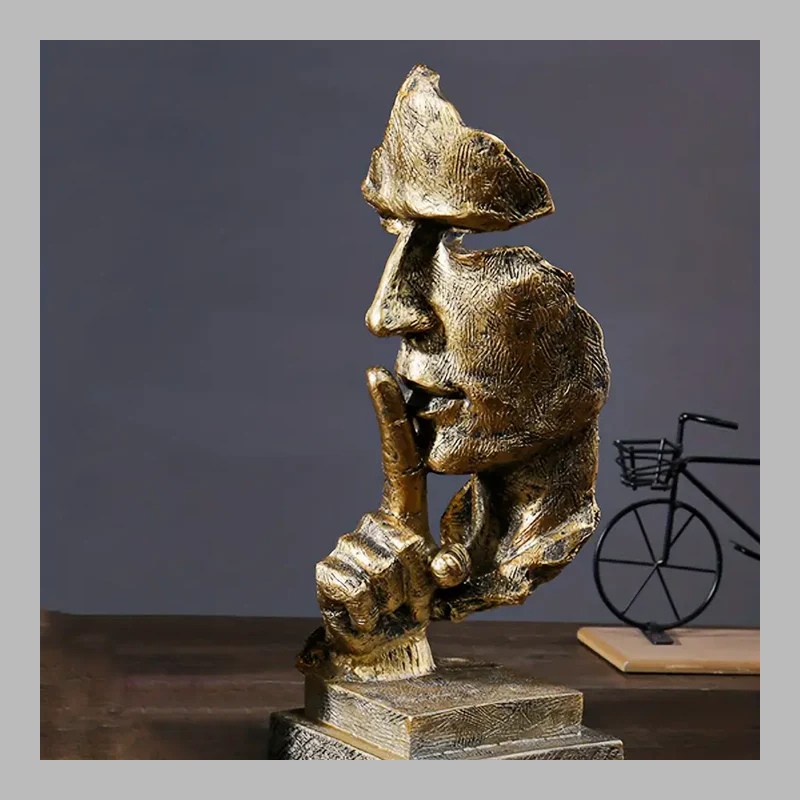 Modern Artistic Face Sculpture – Decorative Accent Piece