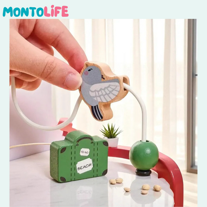 Safari Adventure Learning Bus – Educational Wooden Toy