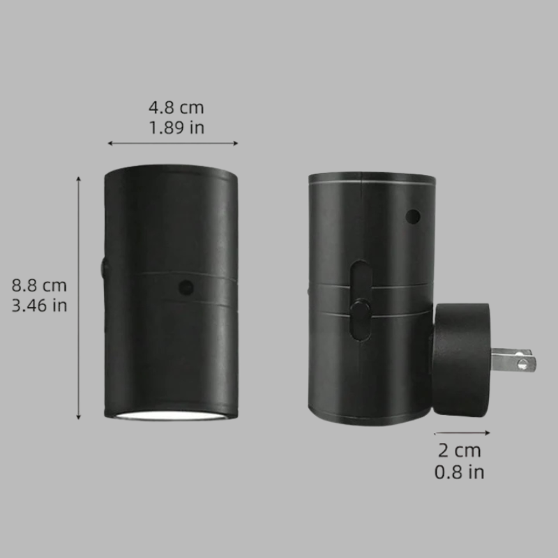 Adjustable LED Night Light Plug-In – Dimmable Bedside & Hallway Lighting