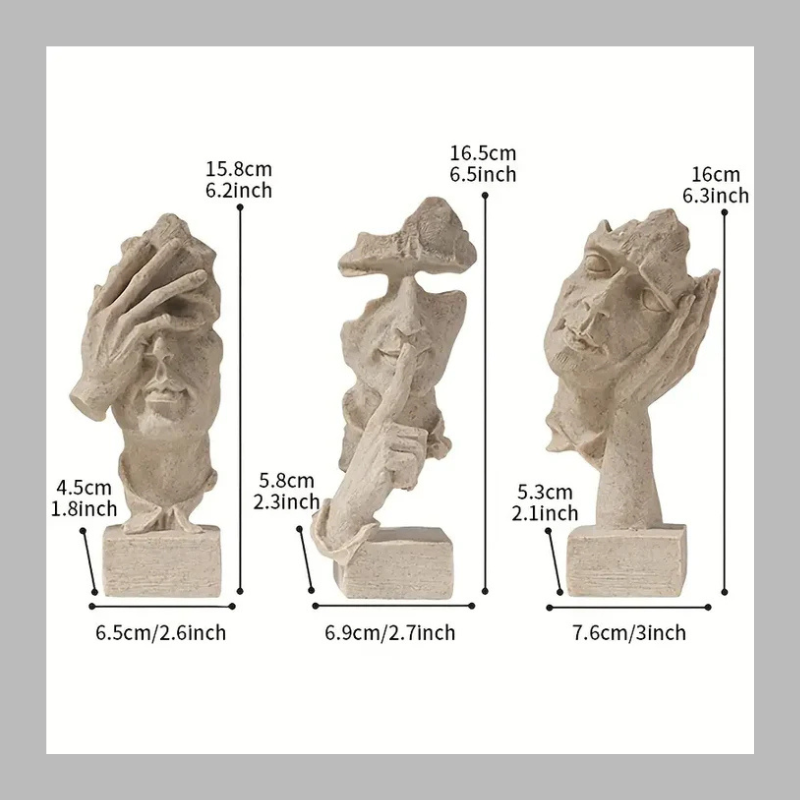 Modern Artistic Face Sculpture – Decorative Accent Piece