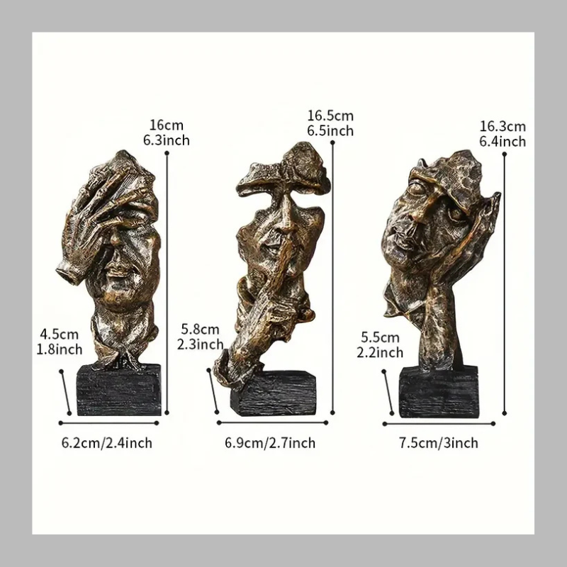 Modern Artistic Face Sculpture – Decorative Accent Piece