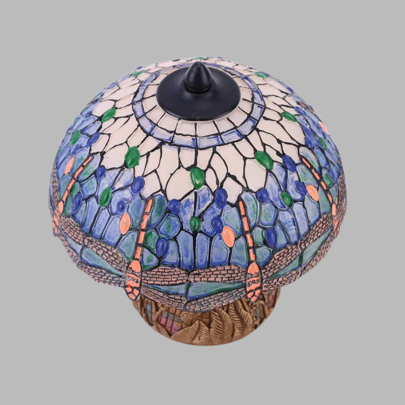 Vintage Dragonfly Flower Lamp – Elegant Retro Lighting