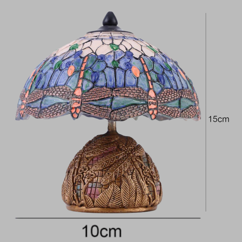 Vintage Dragonfly Flower Lamp – Elegant Retro Lighting