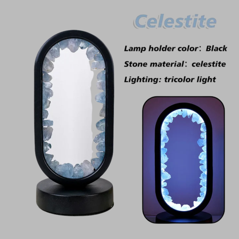 Natural Amethyst Healing Lamp – Calming Crystal Glow for Relaxation
