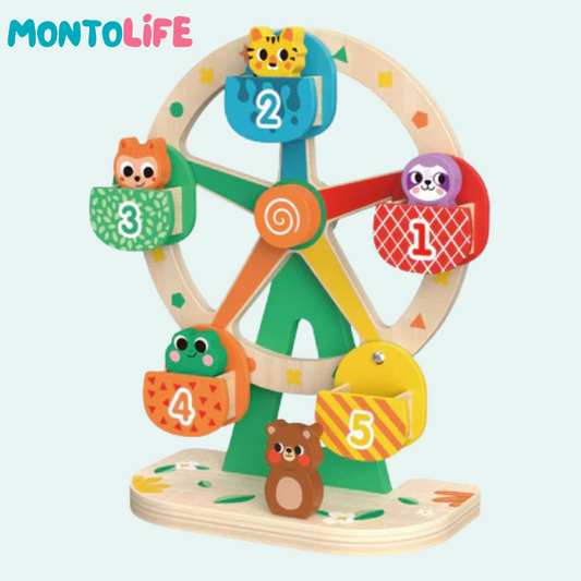 Wooden Ferris Wheel – Charming Spinning Toy for Creative Play
