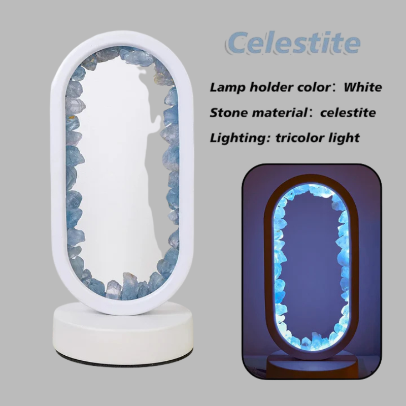 Natural Amethyst Healing Lamp – Calming Crystal Glow for Relaxation