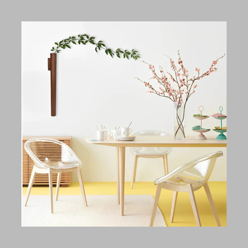 Minimalist Floating Wall Vase – Modern Decorative Flower Holder