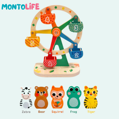 Wooden Ferris Wheel – Charming Spinning Toy for Creative Play