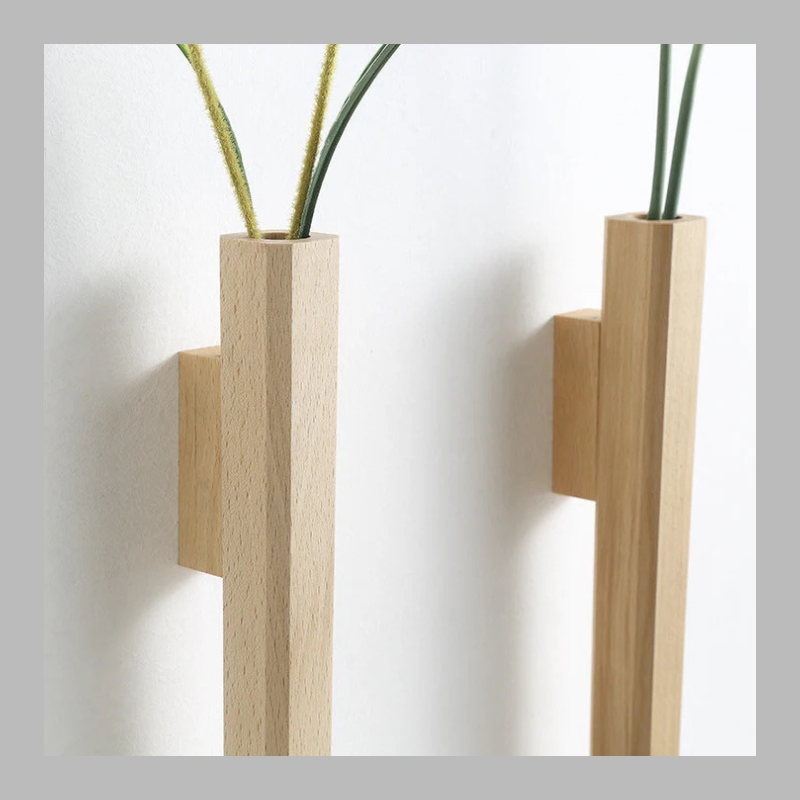 Minimalist Floating Wall Vase – Modern Decorative Flower Holder