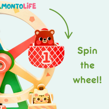 Wooden Ferris Wheel – Charming Spinning Toy for Creative Play