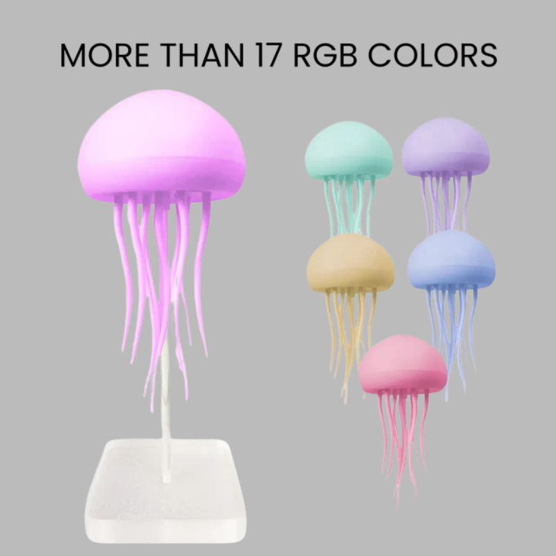 Smart LED Jellyfish Lamp – Colorful Lifelike Underwater Dance Light