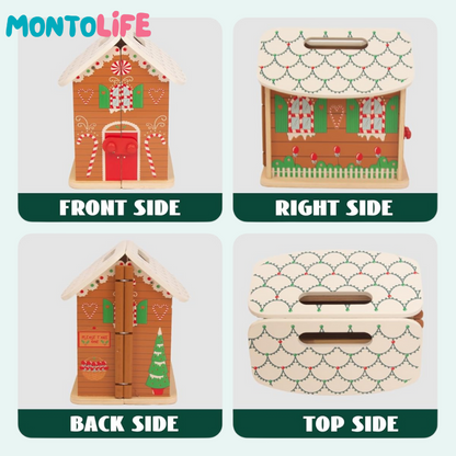 Wooden Dollhouse – Festive Learning & Creative Playset