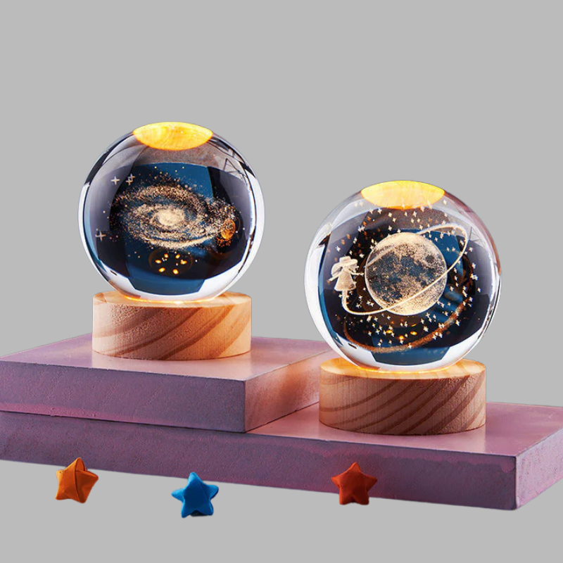 3D Crystal Globe Light – Elegant Creative LED Sphere