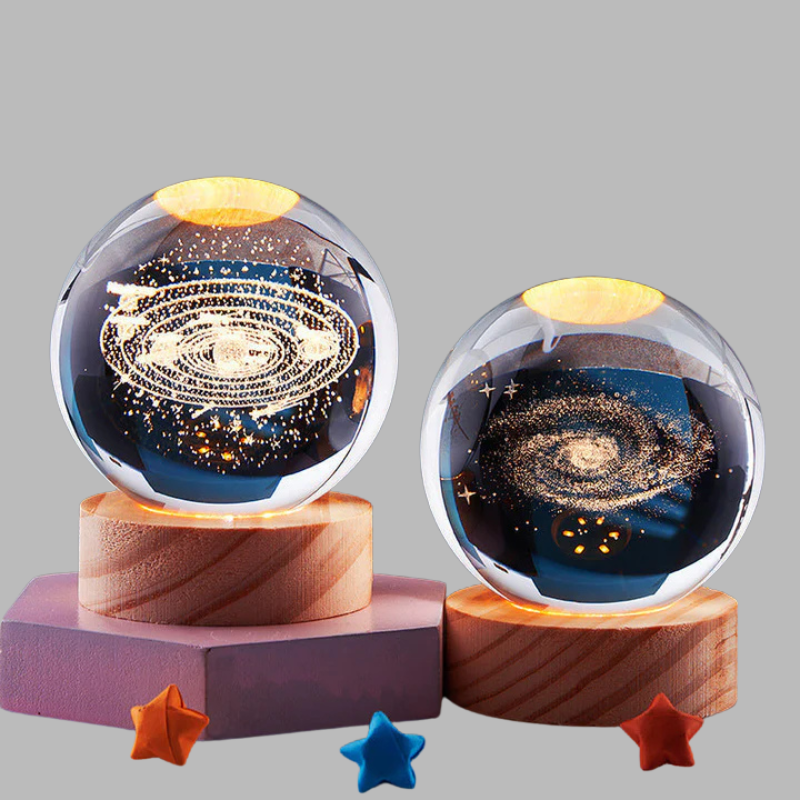 3D Crystal Globe Light – Elegant Creative LED Sphere