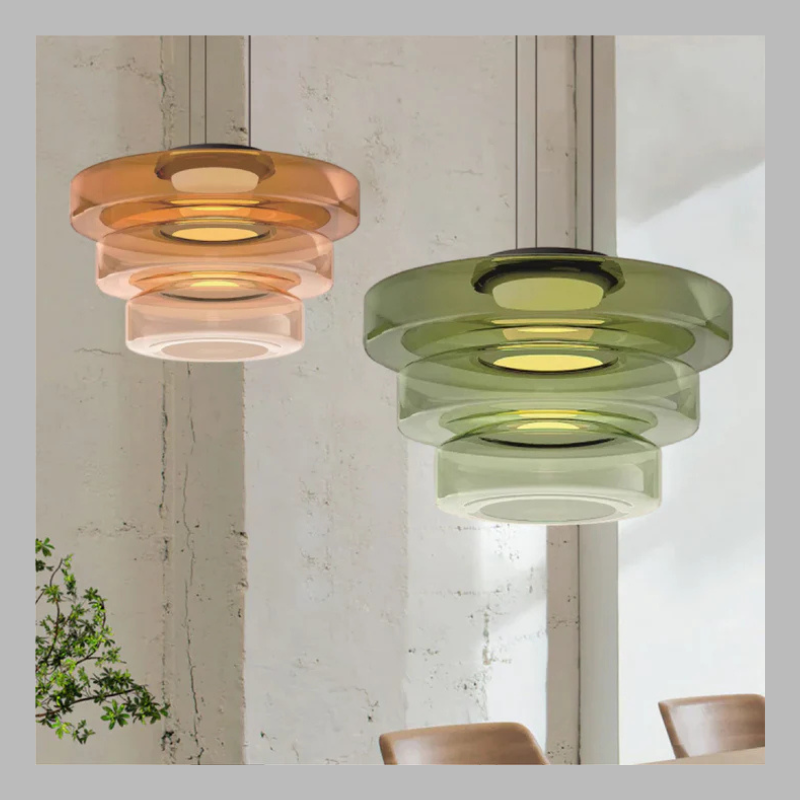 Bauhaus Glass Pendant Light – Modern LED Hanging Lamp