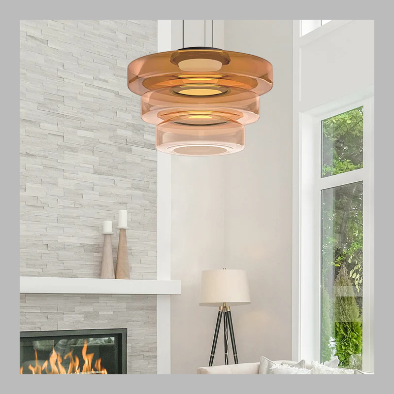 Bauhaus Glass Pendant Light – Modern LED Hanging Lamp
