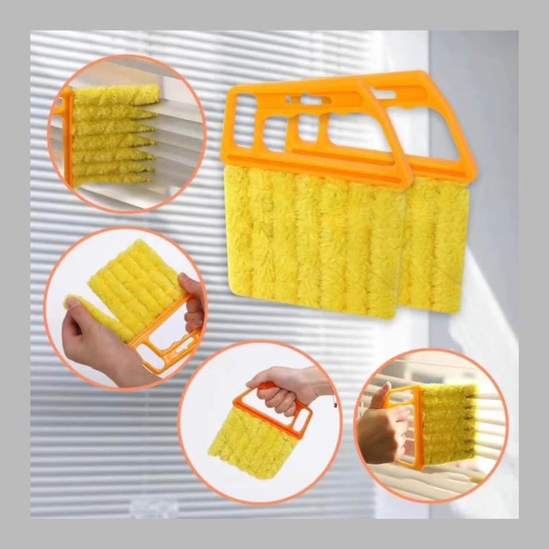 DoublePack Microfiber Blind Cleaner – 2-in-1 Dust Brush for Easy Window Care