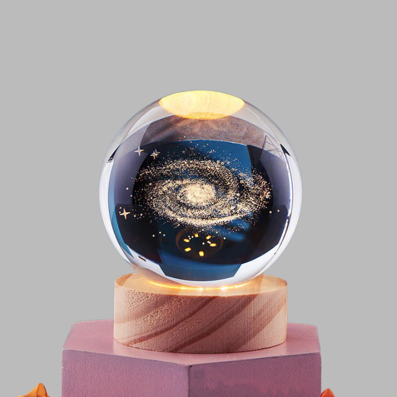 3D Crystal Globe Light – Elegant Creative LED Sphere