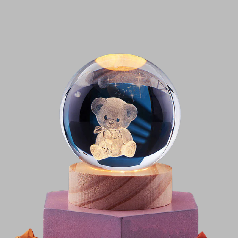 3D Crystal Globe Light – Elegant Creative LED Sphere