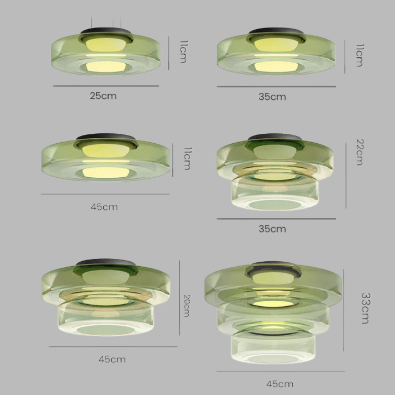 Bauhaus Glass Pendant Light – Modern LED Hanging Lamp