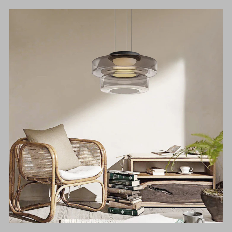 Bauhaus Glass Pendant Light – Modern LED Hanging Lamp
