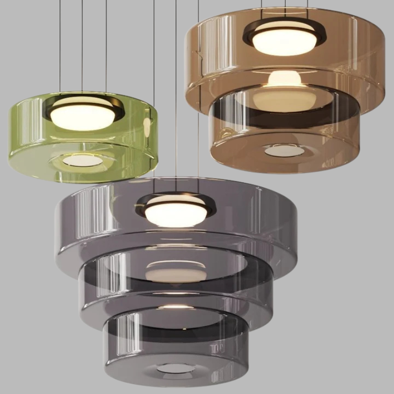 Bauhaus Glass Pendant Light – Modern LED Hanging Lamp