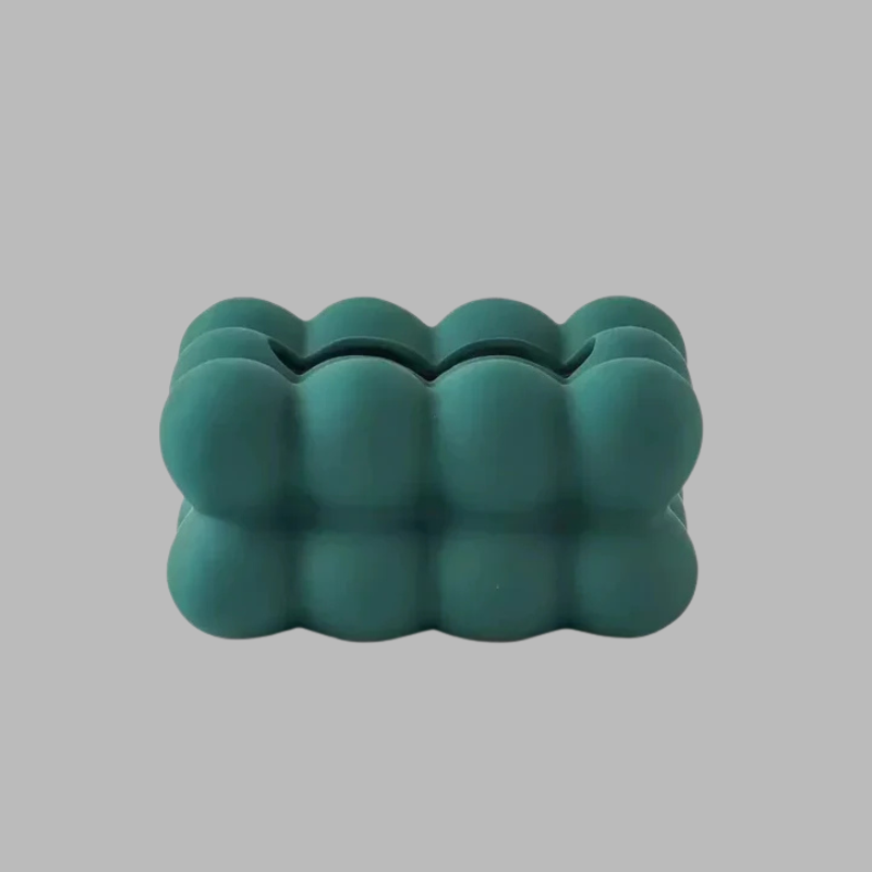 Stylish Ceramic Bubble Tissue Box – Modern Vibrant Home Decor