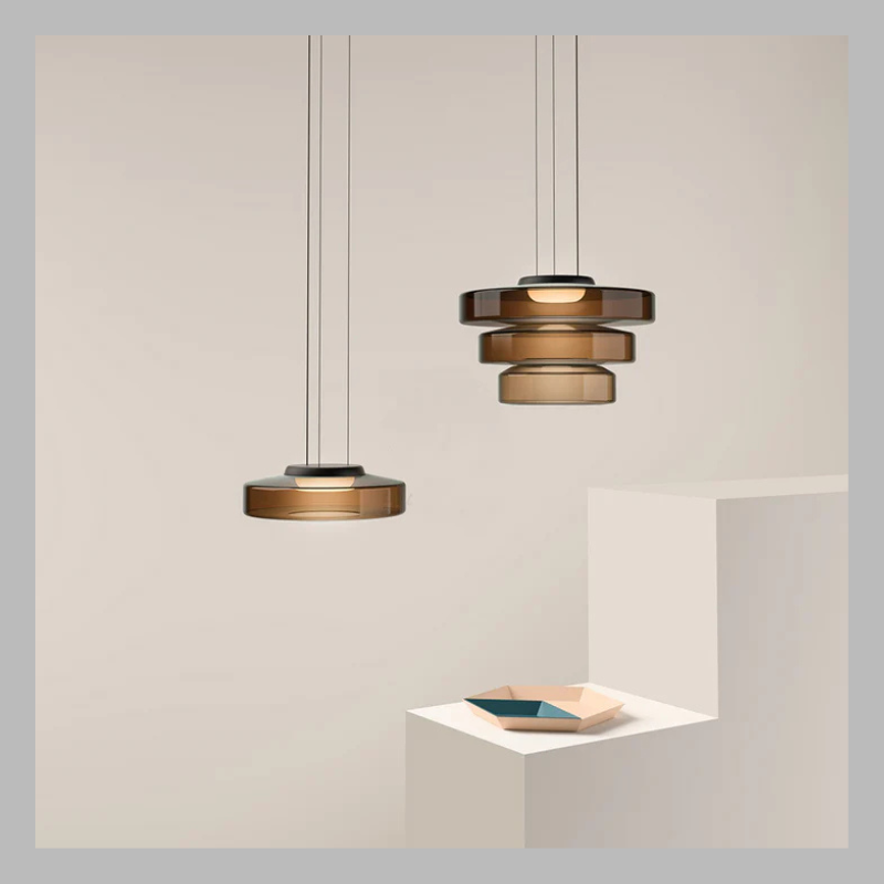 Bauhaus Glass Pendant Light – Modern LED Hanging Lamp