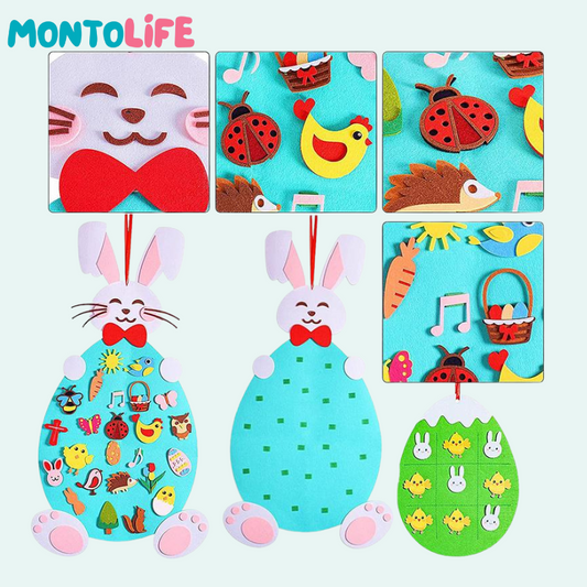 Soft Felt Bunny – Adorable Handcrafted Learning Companion for Kids