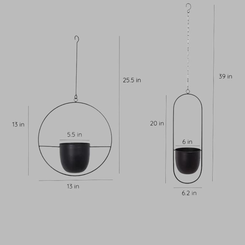 Modern Wall Planter Display – Minimalist Hanging Plant Holder