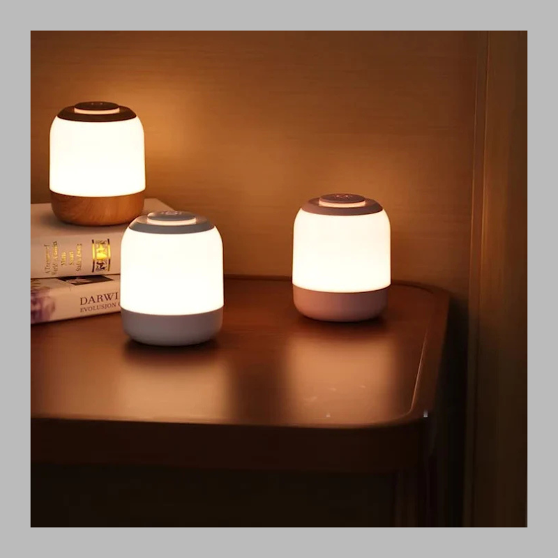 Modern LED Touch Lamp – Adjustable Color Temperature Bedside Light
