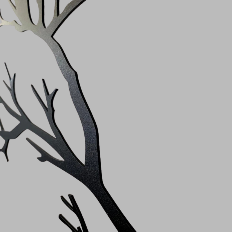 Elegant Metal Bird on Branch Wall Art – Modern Nature-Inspired Home Decoration