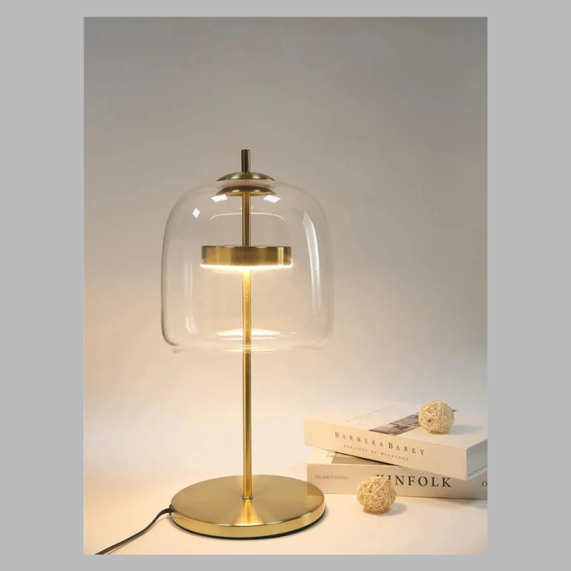 Scandinavian Glass Table Lamp – Modern Nordic Design Stylish Lighting