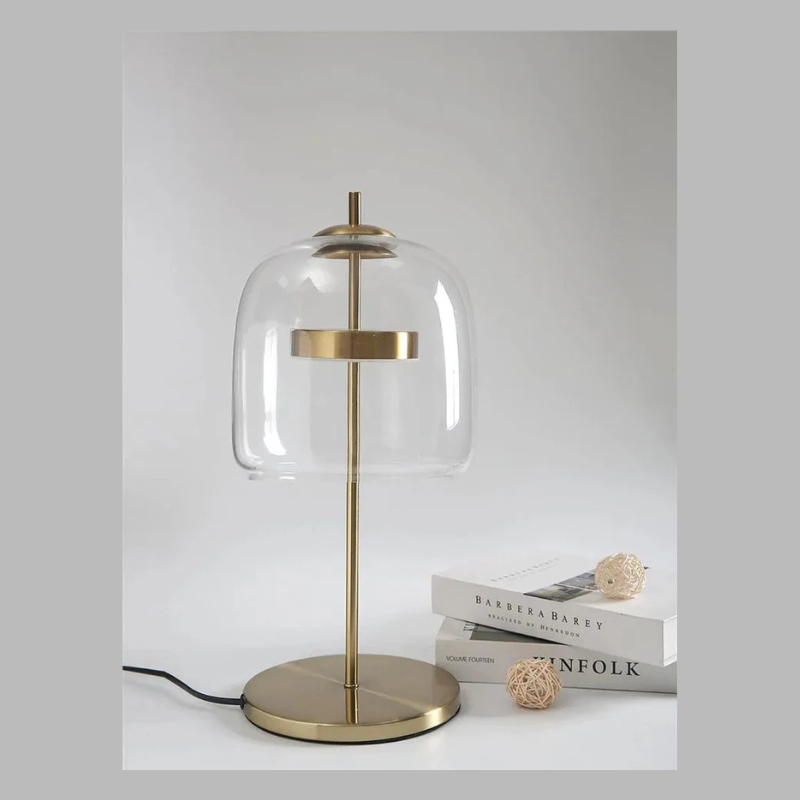 Scandinavian Glass Table Lamp – Modern Nordic Design Stylish Lighting