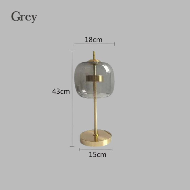 Scandinavian Glass Table Lamp – Modern Nordic Design Stylish Lighting