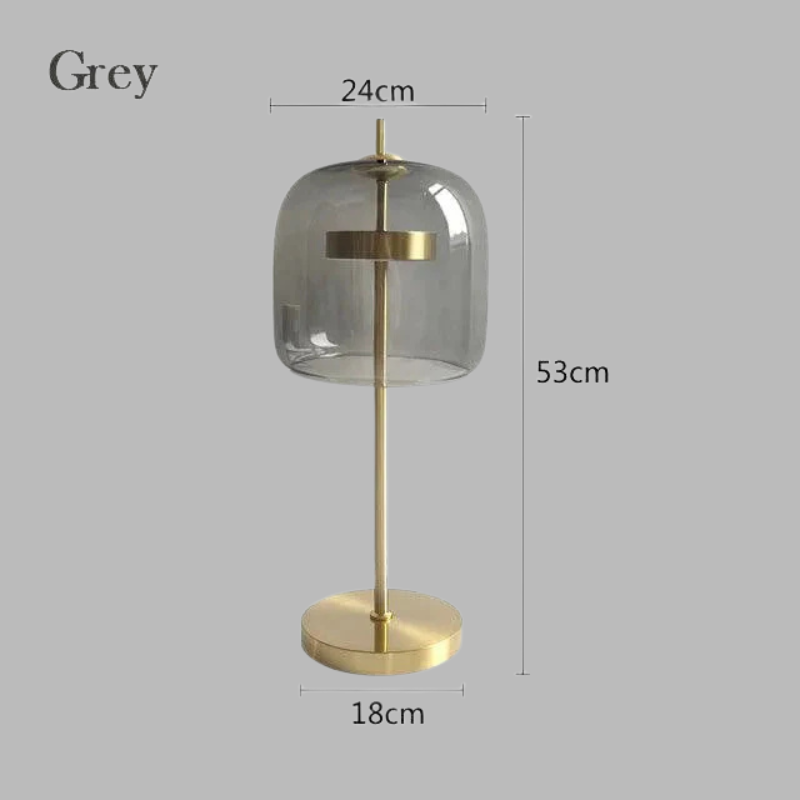 Scandinavian Glass Table Lamp – Modern Nordic Design Stylish Lighting