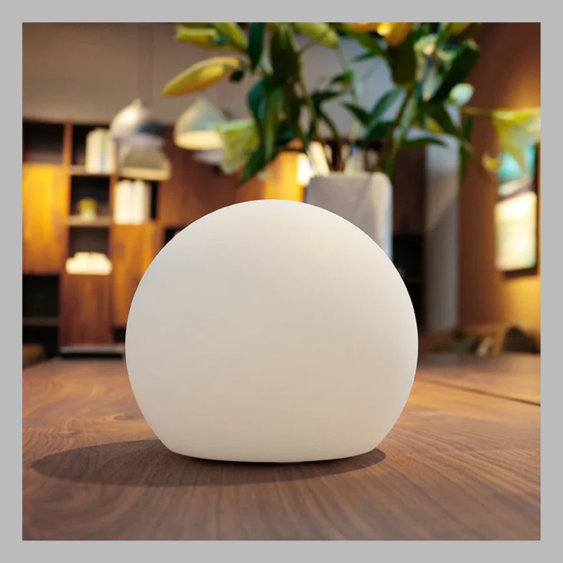 Vibrant Color-Shifting LED Globe Table Lamp – Modern Mood Lighting Decor