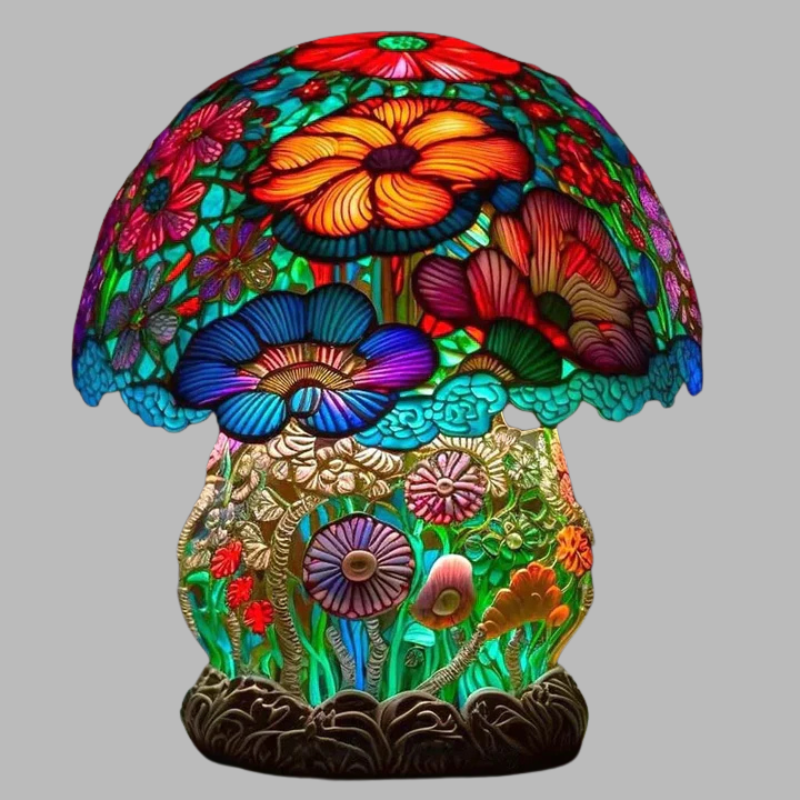 Elegant Stained Glass Lamp – Soothing Ambient Lighting